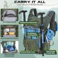 RAINSMORE Army Green 18L Hydration Backpack with 2L Bladder and Rain Cover