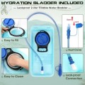 RAINSMORE Hydration Backpack, 18L with 2L Hydration Bladder and Rain Cover