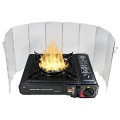 RAM ONLINE Camp Camping Stove Windshield, aluminium, compact folding
