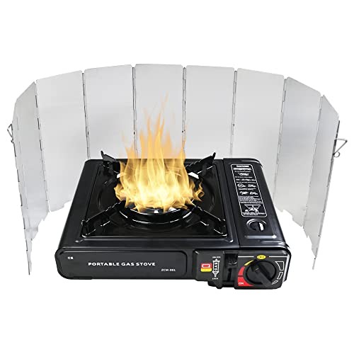 RAM ONLINE Camp Camping Stove Windshield, aluminium, compact folding-1