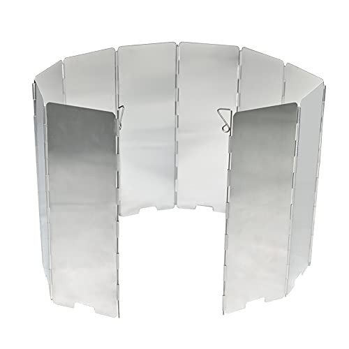 RAM ONLINE Camp Camping Stove Windshield, aluminium, compact folding-3