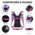 Nepest Rave Hydration Pack Backpack with 2L Bladder, Holographic Pink