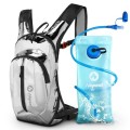 Nepest Rave Hydration Pack Backpack with 2L Water Bladder, Silver