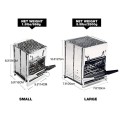 REDCAMP Compact Portable Stainless Steel Camping Wood Stove with Storage Bag, Small
