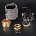 REDCAMP Mini Spirit Burner Brass Alcohol Stove, Black