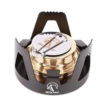 REDCAMP Mini Spirit Burner Brass Alcohol Stove, Black