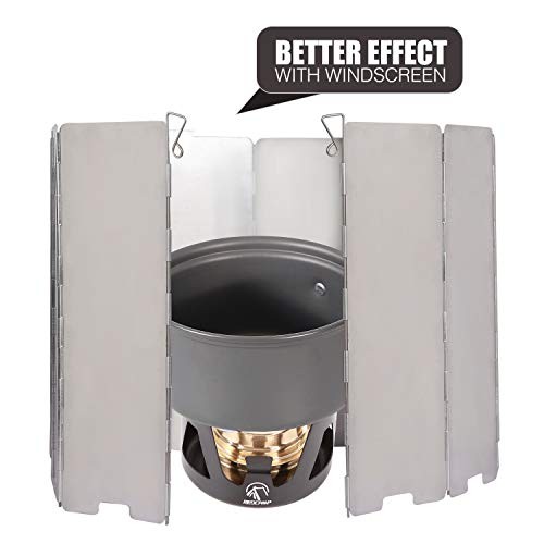 REDCAMP Mini Spirit Burner Brass Alcohol Stove, Black-6