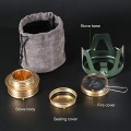 REDCAMP Mini Spirit Burner Brass Alcohol Stove, Green