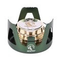 REDCAMP Mini Spirit Burner Brass Alcohol Stove, Green