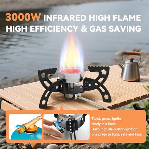 REDSUN FD6 Portable Infrared Gas Stove, FD6-BK + EVA Bag-8