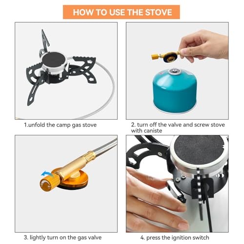 REDSUN FD6 Portable Infrared Gas Stove, FD6-BK + EVA Bag-9
