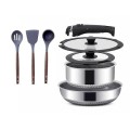 INTIGNIS Pro Set 8-Piece Removable Handle Cookware Set