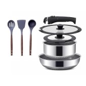 INTIGNIS Pro Set 8-Piece Removable Handle Cookware Set