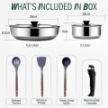 INTIGNIS Pro Set 8-Piece Removable Handle Cookware Set