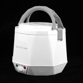 Riuulity 1.6L Portable Car Rice Cooker with Non-Stick Coating and Steaming Plate