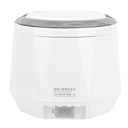 Riuulity 1.6L Portable Car Rice Cooker with Non-Stick Coating and Steaming Plate-2