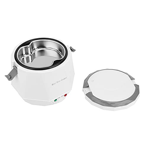 Riuulity 1.6L Portable Car Rice Cooker with Non-Stick Coating and Steaming Plate-3