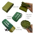RLXMARTD Green Emergency Sleeping Bag and Survival Bracelet Set