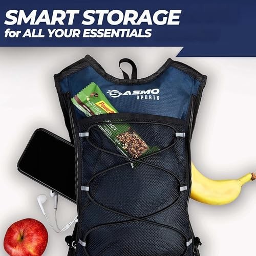 SASMO Sports Blue Hydration Backpack 6L Insulated Running Pack-4
