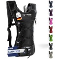 SASMO Sports Hydration Backpack 6L, Ultra-Lightweight Insulated Running Pack, Black