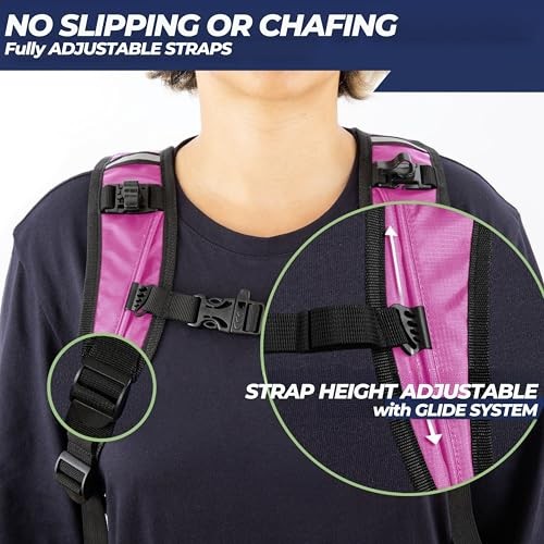 SASMO Sports Hydration Backpack 6L, Pink, Ultra-Lightweight Insulated Running Pack-1