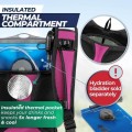 SASMO Sports Hydration Backpack 6L, Pink, Ultra-Lightweight Insulated Running Pack