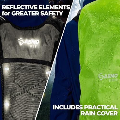 SASMO Sports Hydration Backpack 6L Insulated Running Pack, Sand-5