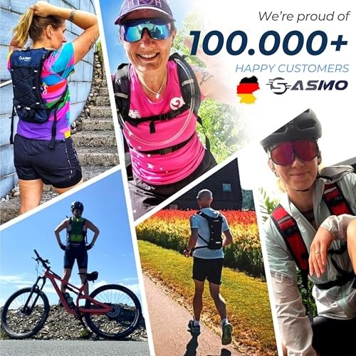 SASMO Sports Hydration Backpack 6L Insulated Running Pack, Sand-6
