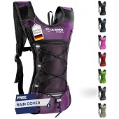 SASMO Sports Hydration Backpack 6L, Berry, Ultra-Lightweight Insulated Running Pack