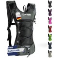 SASMO Sports Hydration Backpack 6L, Grey, Ultra-Lightweight Insulated Running Pack for Hiking, Cycling, Trail Running & Camping