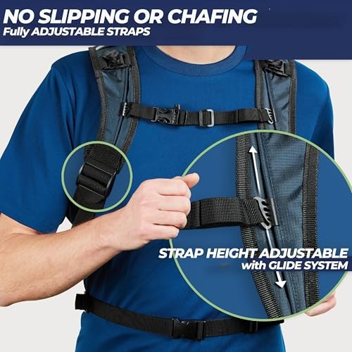 SASMO Sports Hydration Backpack 6L with 2L BPA-Free Water Bladder-1