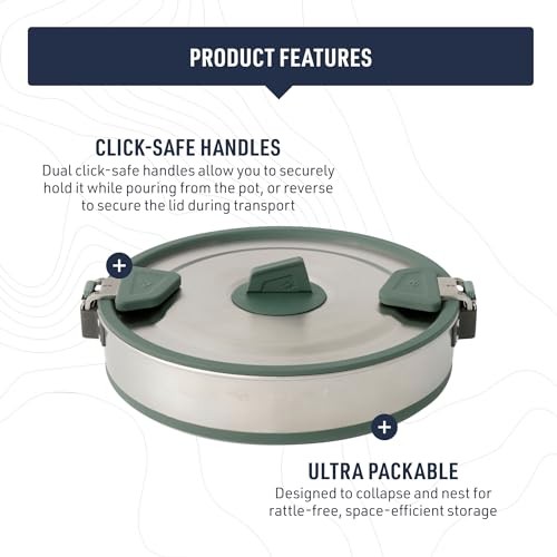 Sea to Summit Detour Stainless Steel Collapsible Pot, 3 L-2