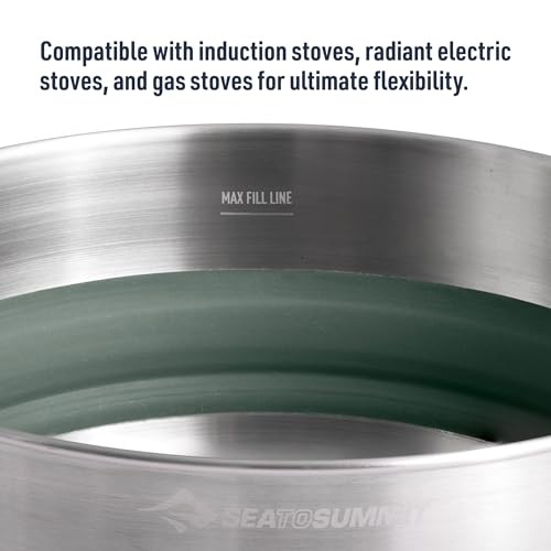 Sea to Summit Detour Stainless Steel Collapsible Pot, 3 L-4