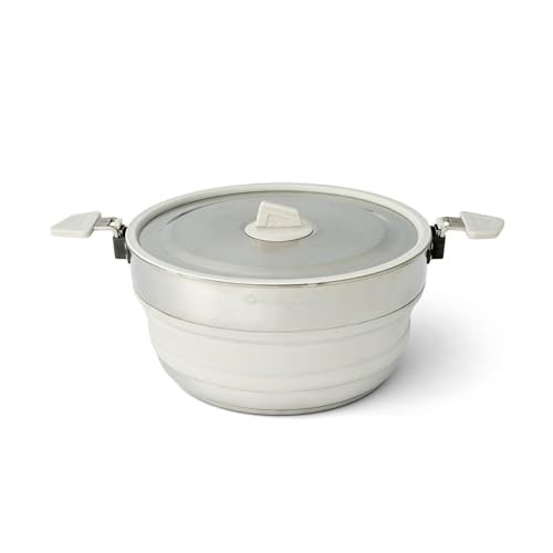 Sea to Summit Detour Stainless Steel Collapsible Pot, 5 L