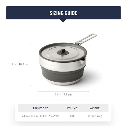 Sea to Summit Detour Stainless Steel Collapsible Pouring Pot 1.8L-5