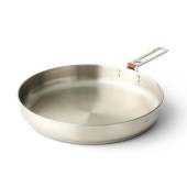 Sea to Summit Detour Stainless Steel Pan, 25cm, 1-2 Person, with Click-Safe Removable Handle