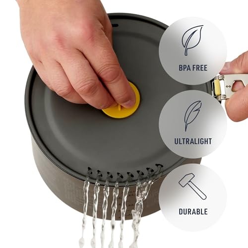 Sea to Summit Frontier Ultralight Camping Pot, 2 L, non-stick with strainer lid-3