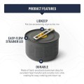 Sea to Summit Frontier Ultralight Camping Pot 3L, 3 Person, Non-Stick Pot with Strainer Lid, Hard-Anodised Aluminium, 304g