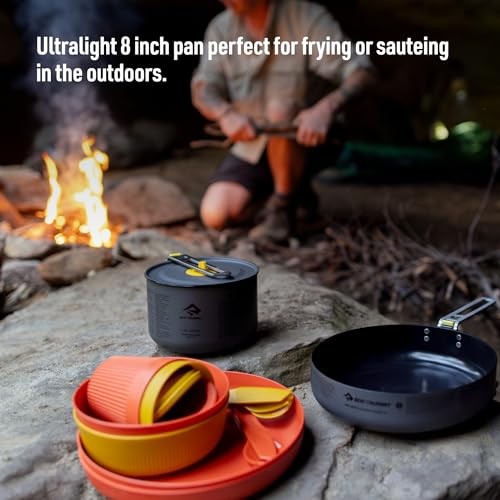 Sea to Summit Frontier Ultralight Cooking Pan, 20cm, 1 to 2 Person, Non-Stick, Hard-Anodised Aluminium, 366g-1