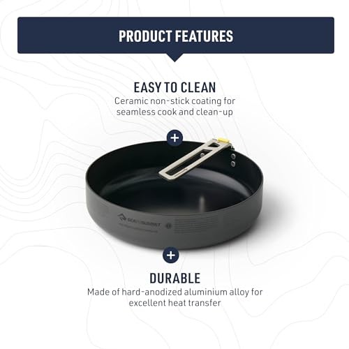 Sea to Summit Frontier Ultralight Cooking Pan, 20cm, 1 to 2 Person, Non-Stick, Hard-Anodised Aluminium, 366g-2
