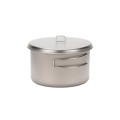 Snow Peak Titanium Cook & Save 2 Litre Cooking Pot with Lid, Grey
