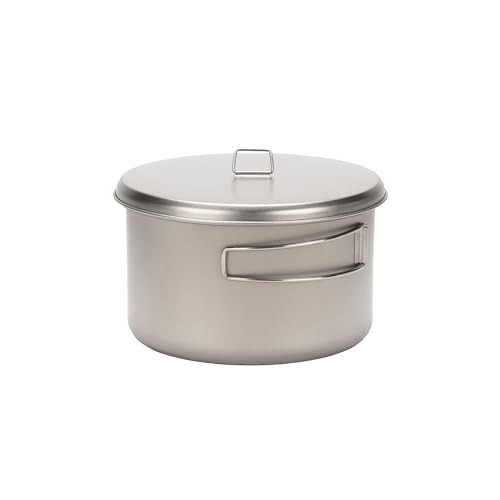 Snow Peak Titanium Cook & Save 2 Litre Cooking Pot with Lid, Grey-1