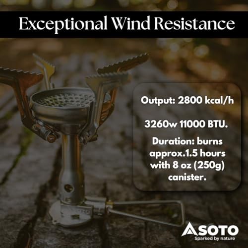 SOTO Amicus Stealth Gas Stove with Igniter-4