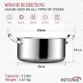 INTIGNIS Family Set Stainless Steel Cookware Pan Set, Non-Stick GREBLON Ceramic, Removable Stay-Cool Handle