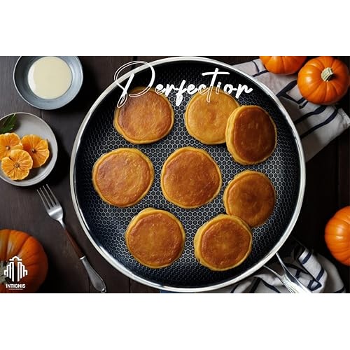 INTIGNIS Family Set Stainless Steel Cookware Pan Set, Non-Stick GREBLON Ceramic, Removable Stay-Cool Handle-5