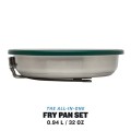 STANLEY Adventure All-in-One Fry Pan Set, 9 Piece Stainless Steel Camp Cookware, Single
