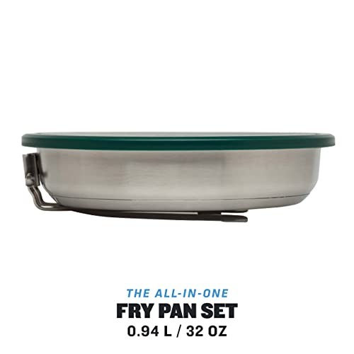 STANLEY Adventure All-in-One Fry Pan Set, 9 Piece Stainless Steel Camp Cookware, Single-1