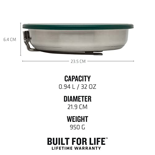 STANLEY Adventure All-in-One Fry Pan Set, 9 Piece Stainless Steel Camp Cookware, Single-2