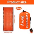 KSVFTB Emergency Bivvy Bag and Shelter with Storage Pouch and Whistle