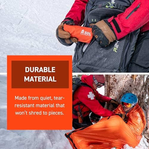 Survive Outdoors Longer Emergency Bivvy Bag, Adult Unisex, Orange, Standard-4